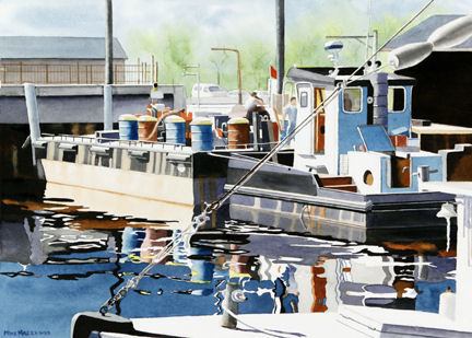 "Oil, Barge and Tug"
